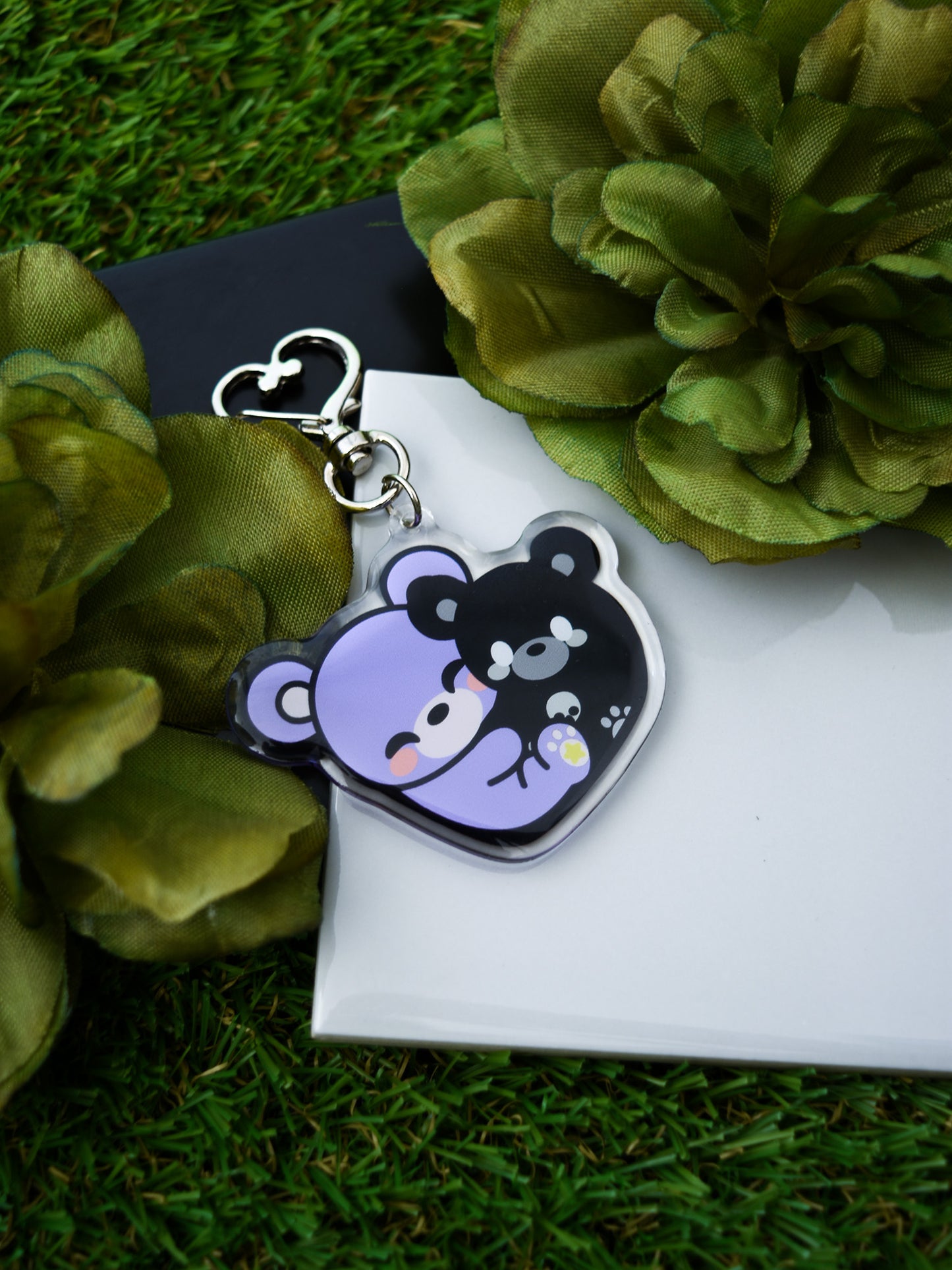 Bia & Bone Heart Acrylic Keychain