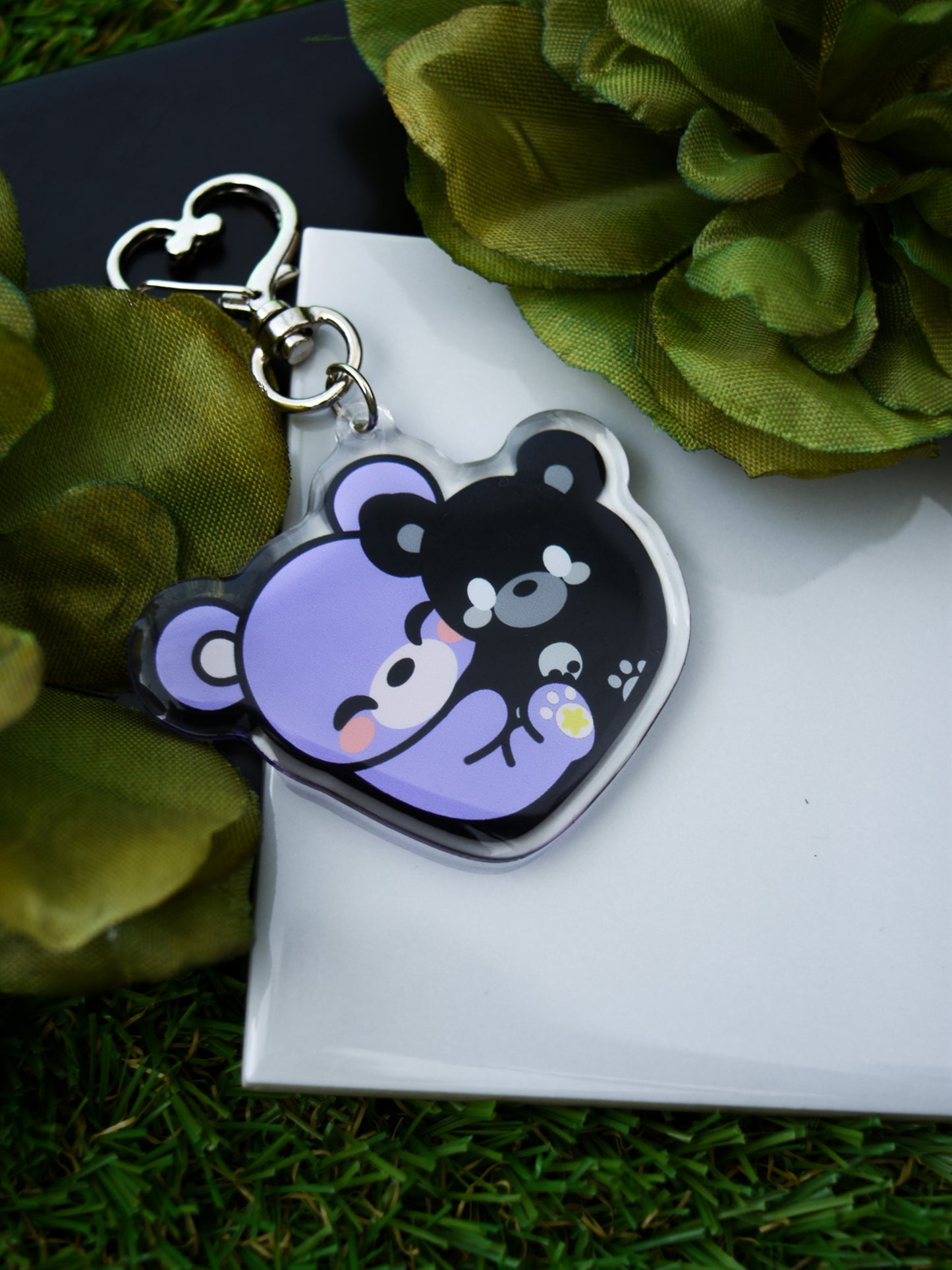 Bia & Bone Heart Acrylic Keychain