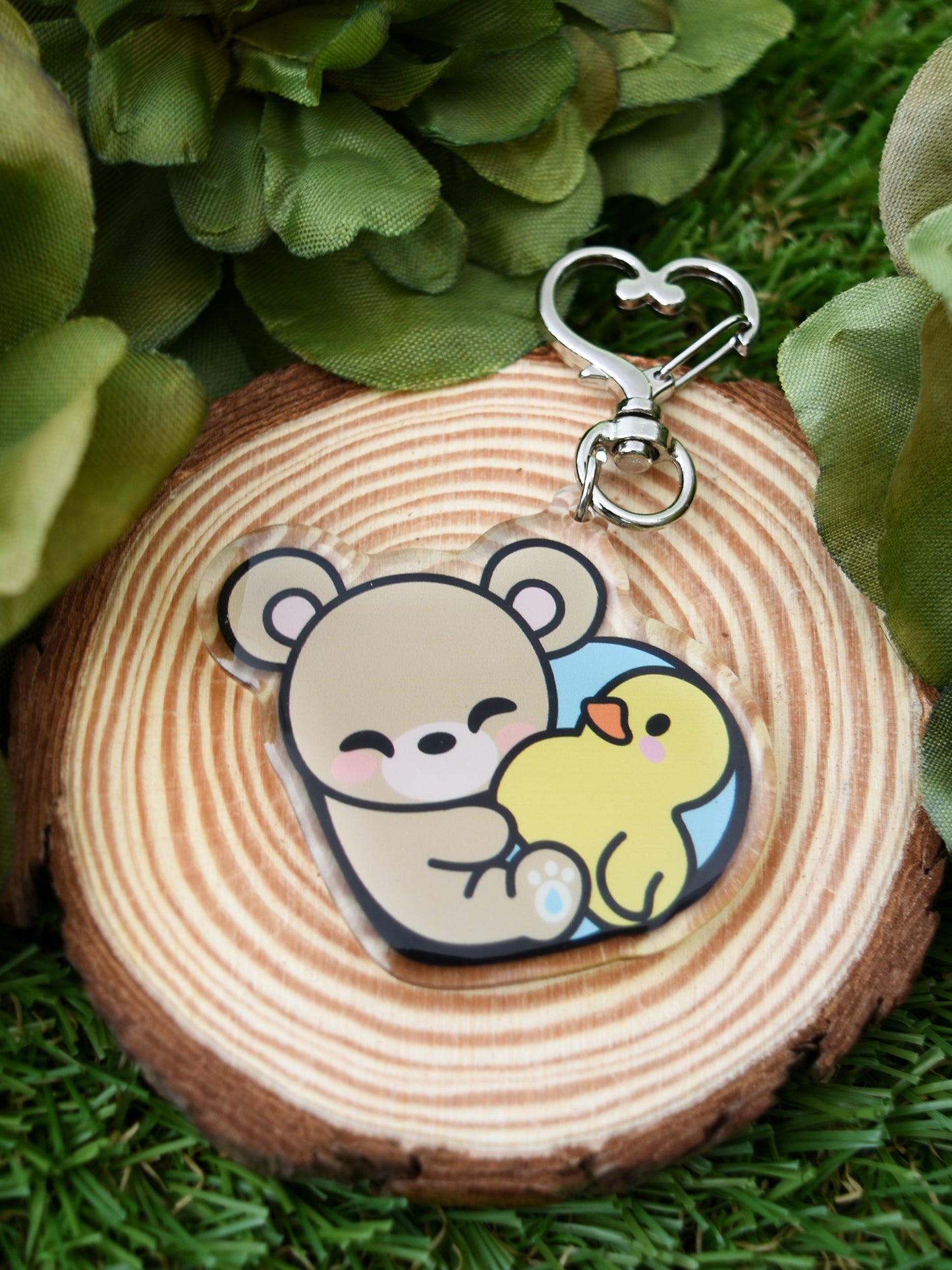 Boone & Duck Friend Heart Acrylic Keychain