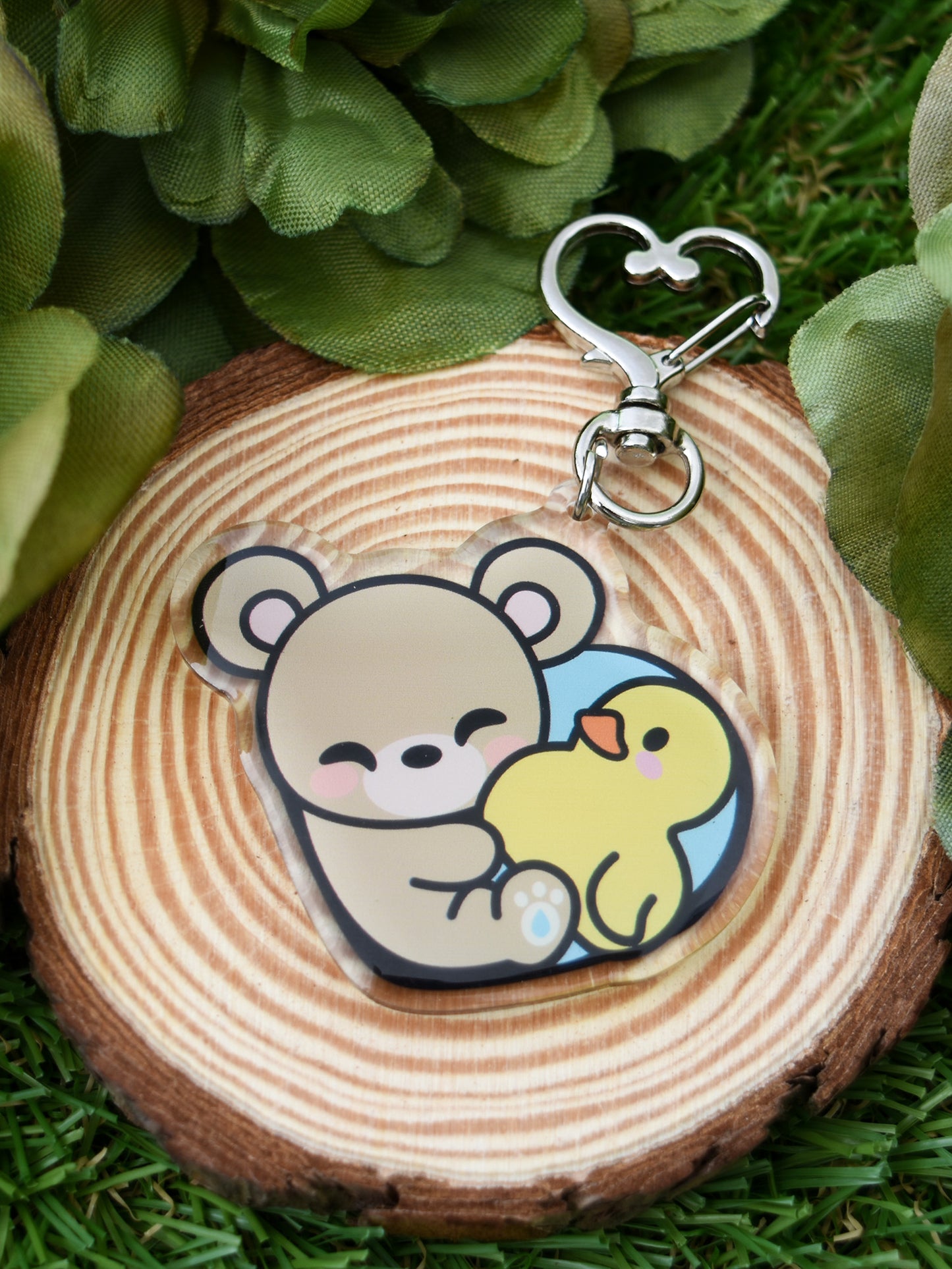 Boone & Duck Friend Heart Acrylic Keychain