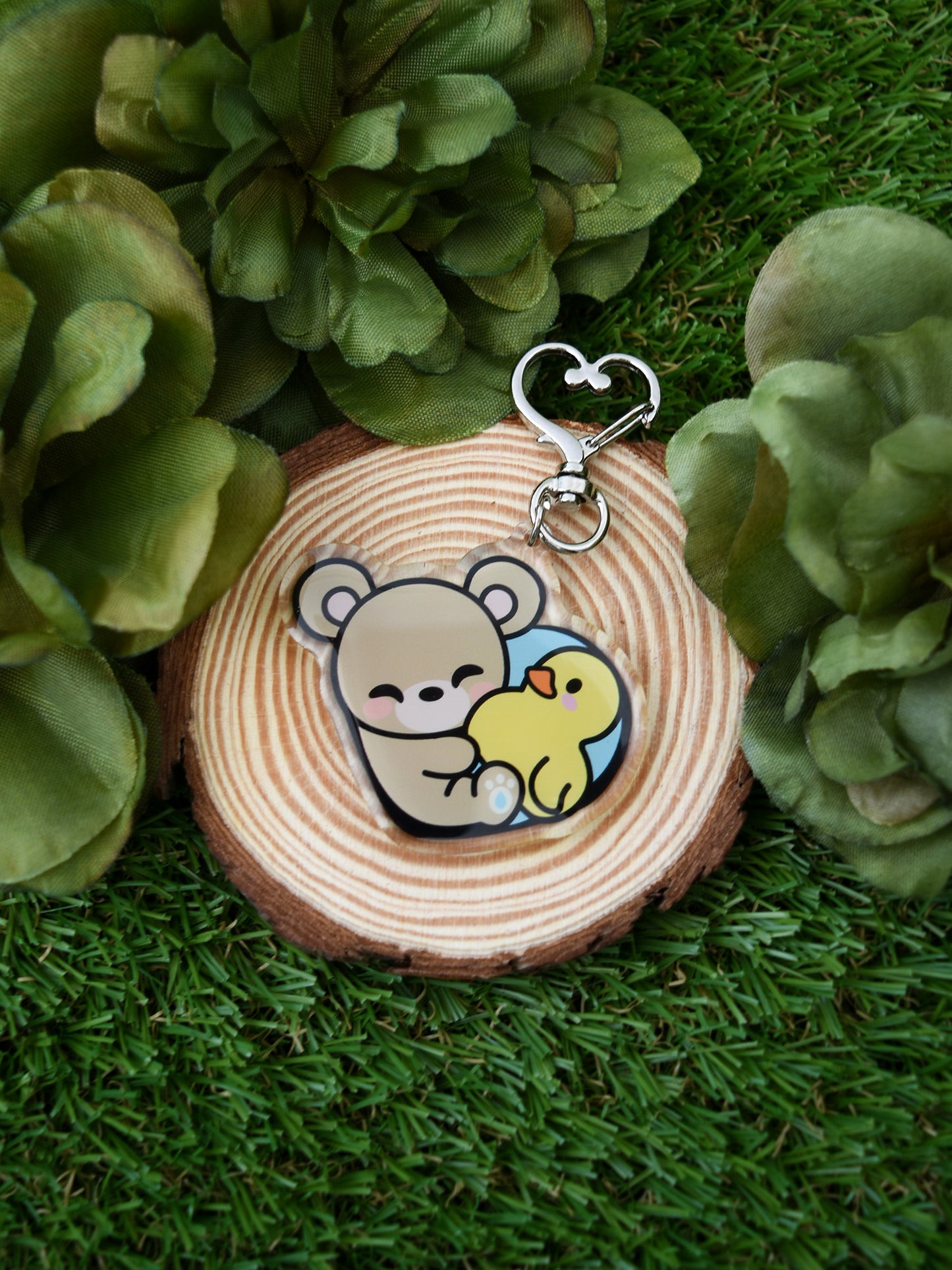 Boone & Duck Friend Heart Acrylic Keychain