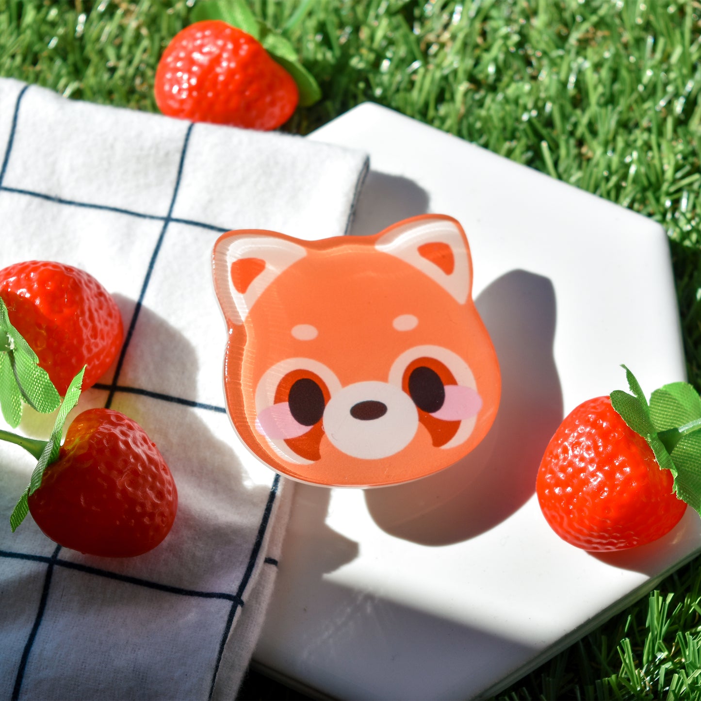 Kawaii Bani Red Panda Phone Grip