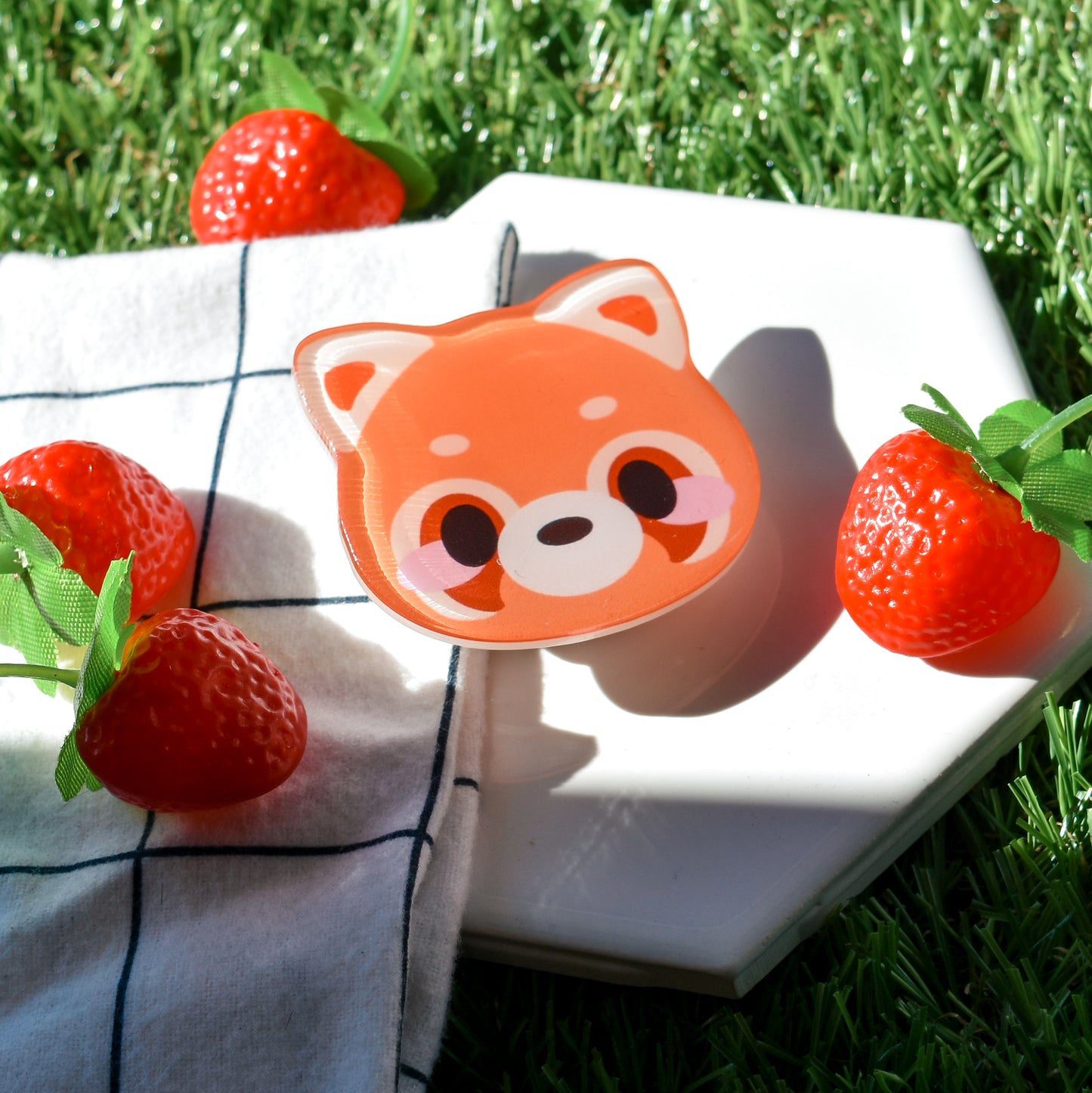 Kawaii Bani Red Panda Phone Grip