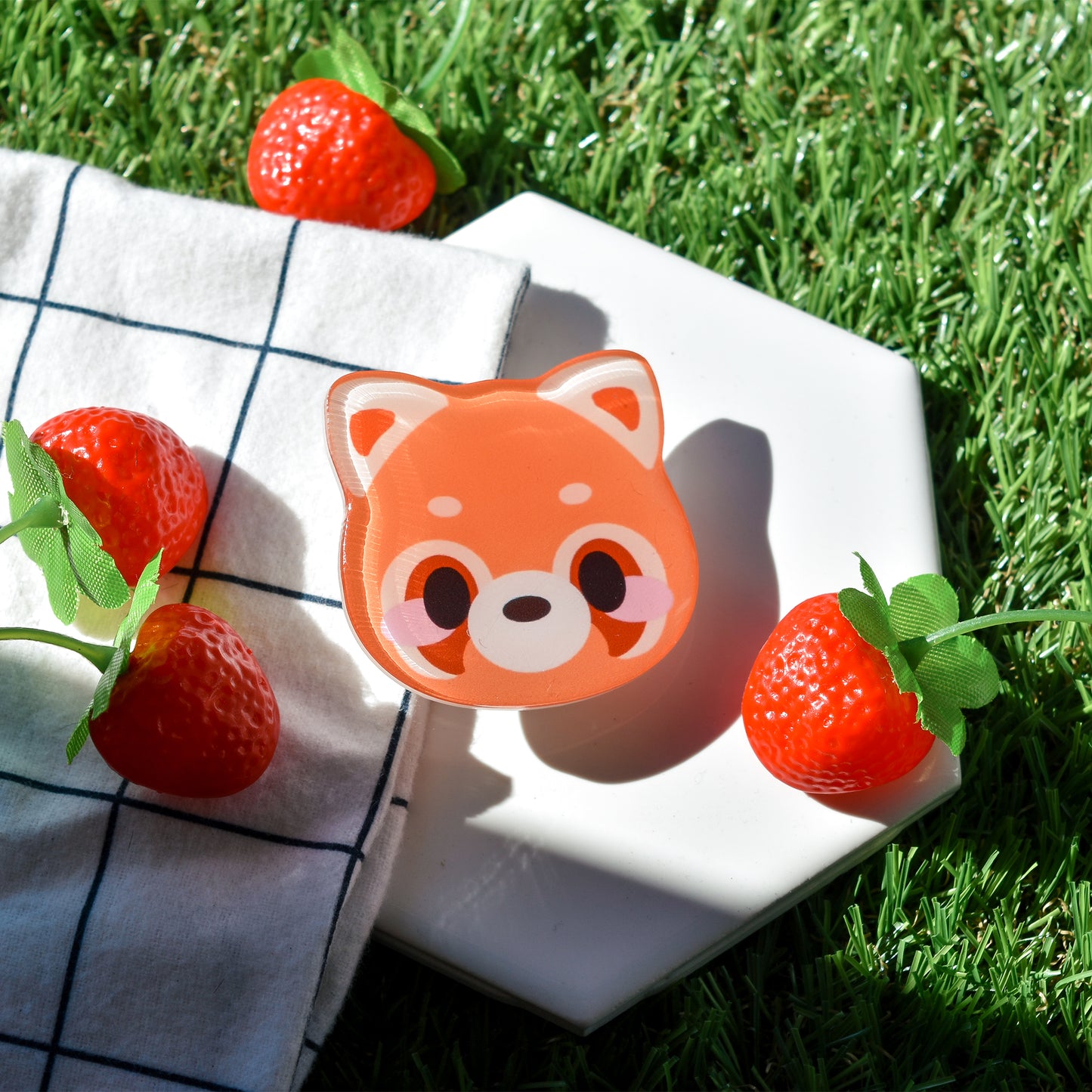 Kawaii Bani Red Panda Phone Grip
