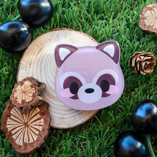 Kawaii Biscuit Trash Panda Raccoon Phone Grip