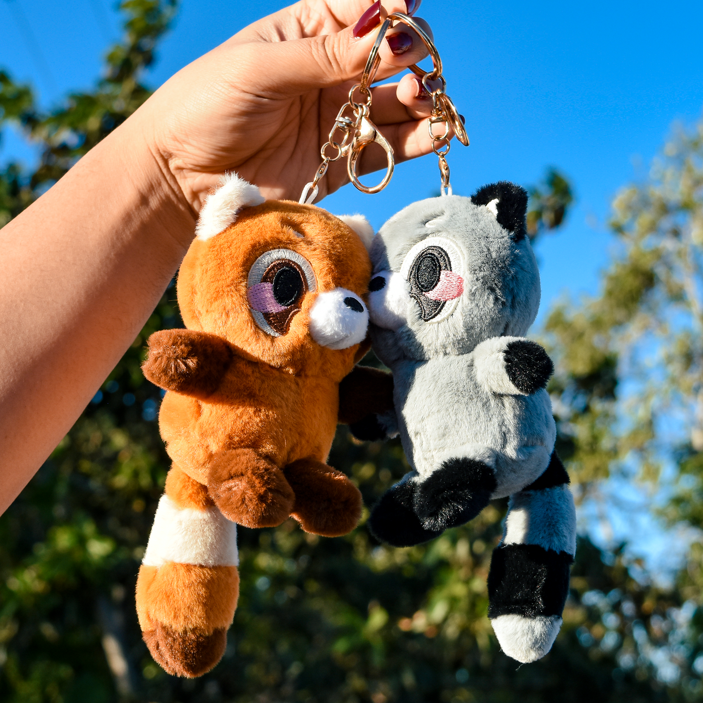 Biscuit & Bani Plush Keychain Set