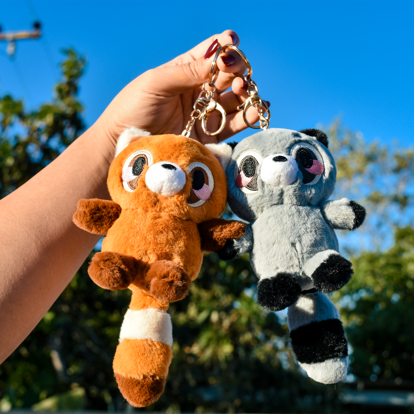 Biscuit & Bani Plush Keychain Set