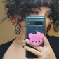 Kawaii Pink Bear Resin Phone Grip - Bella